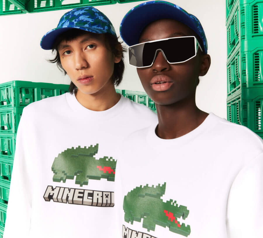 Lacoste and Minecraft unveil collaborative apparel collection